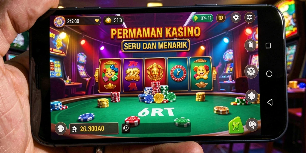 Screenshot gameplay 6RT menampilkan aksi seru permainan Kasino.