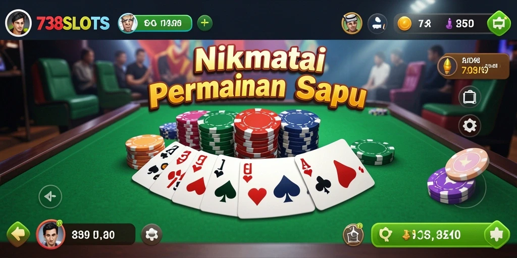 Gameplay seru Gaple dengan teman-teman di 738SLOTS.