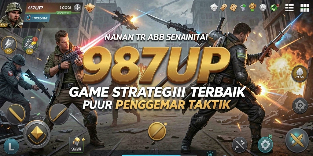 Tampilan gameplay <strong>987UP</strong> dengan taktik yang menantang dan karakter unik.
