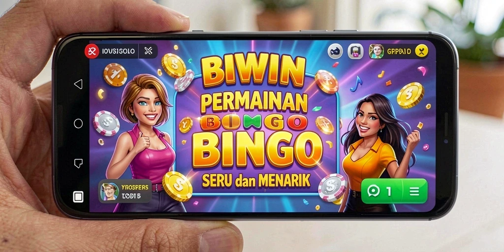 Tampilan gameplay Bingo yang seru dan mengasyikkan di BIWIN.
