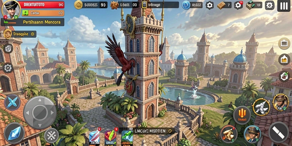 Tampilan aksi seru dalam permainan Tower Defense DIREKTURTOTO