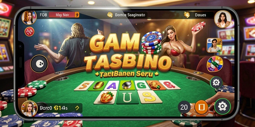 Tampilan seru dari gameplay Kasino di FO8 yang mendebarkan.