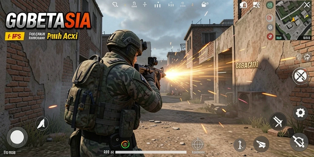 Tampilan gameplay menegangkan di GOBETASIA saat beraksi.