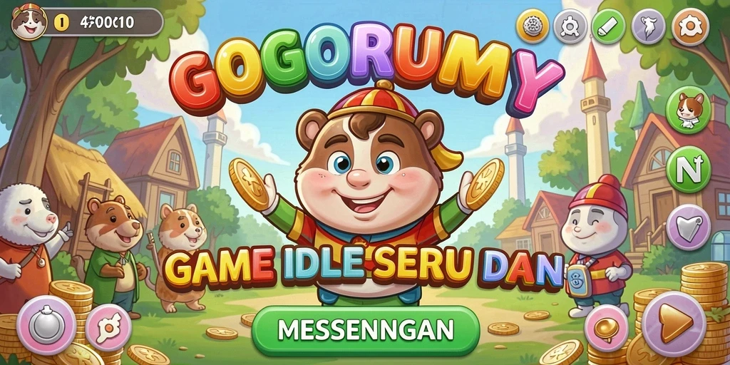 Tampilan gameplay seru dan interaktif dalam GOGORUMMY.