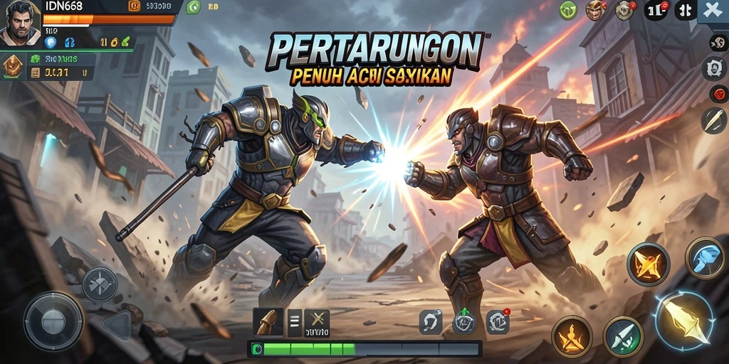 Menampilkan aksi seru dalam IDN668 dengan grafis memukau.