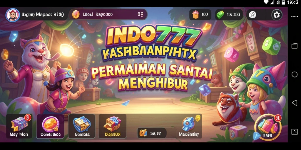 Tampilan gameplay INDO777 yang menarik dan penuh warna.