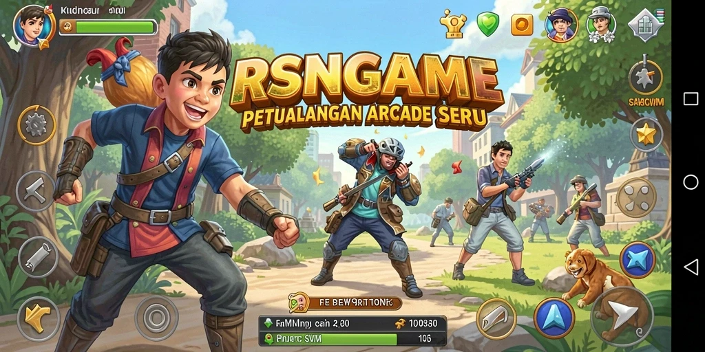 Tampilan screenshot gameplay RSNGAME yang seru dan menantang.