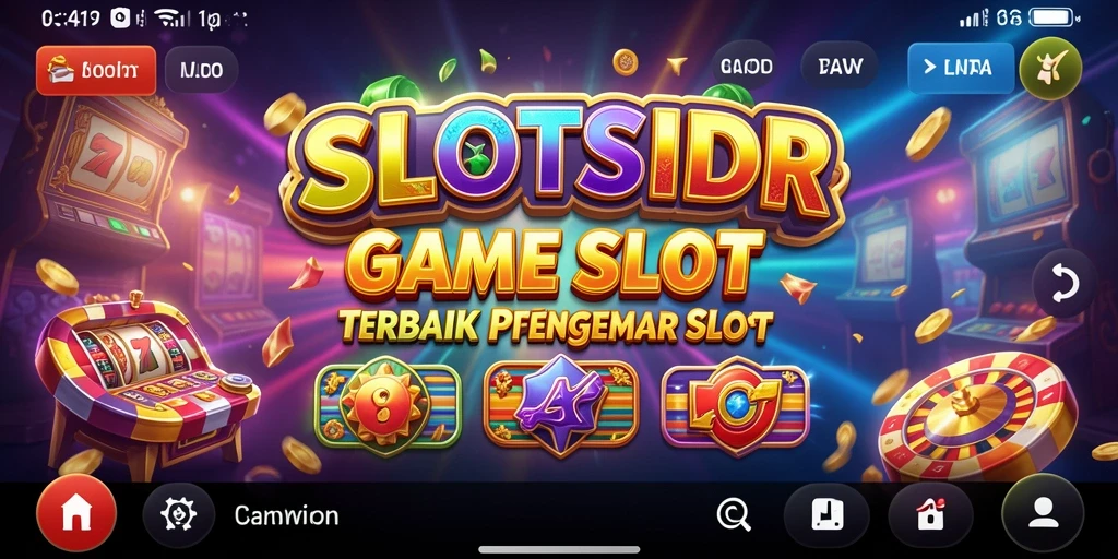 Tampilan gameplay SLOTSIDR yang menarik dan penuh warna.